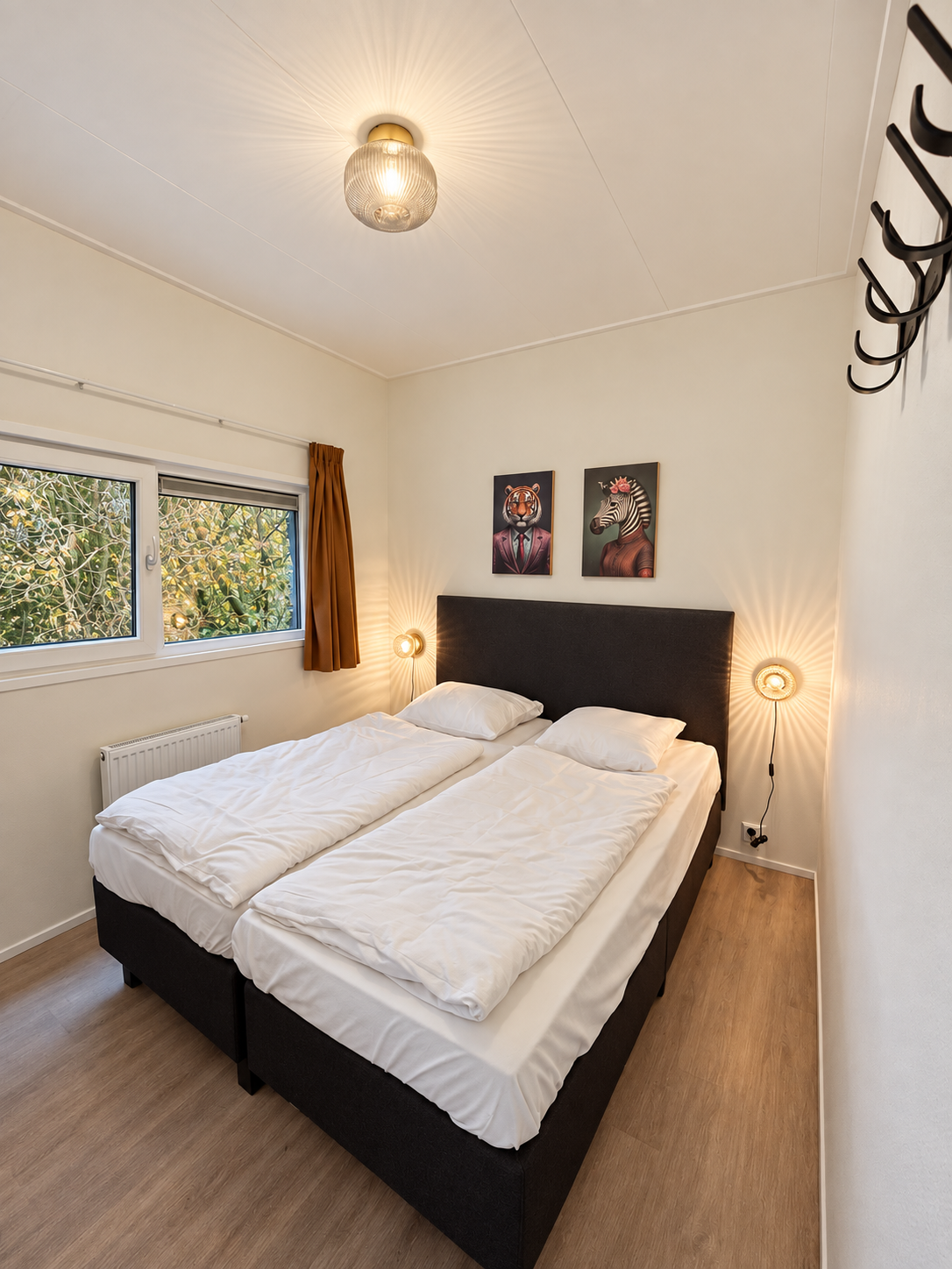 Slaapkamer met tweepersoonsbed